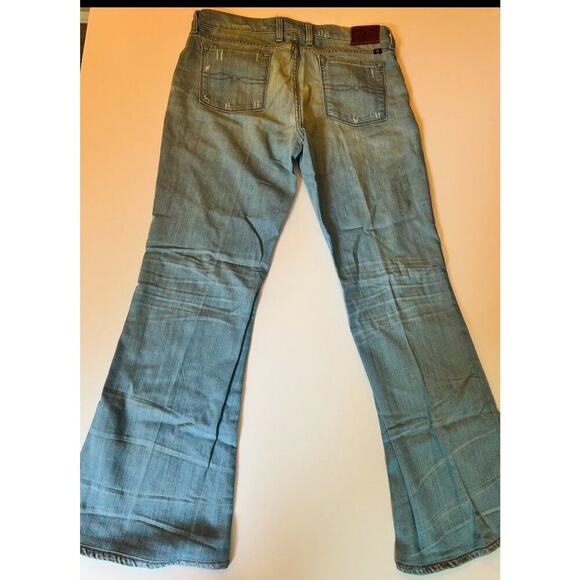 Lucky Brand Jeans Womens Size 14/32 Mid Rise Flare Light Wash Stretch Denim - Picture 1 of 5